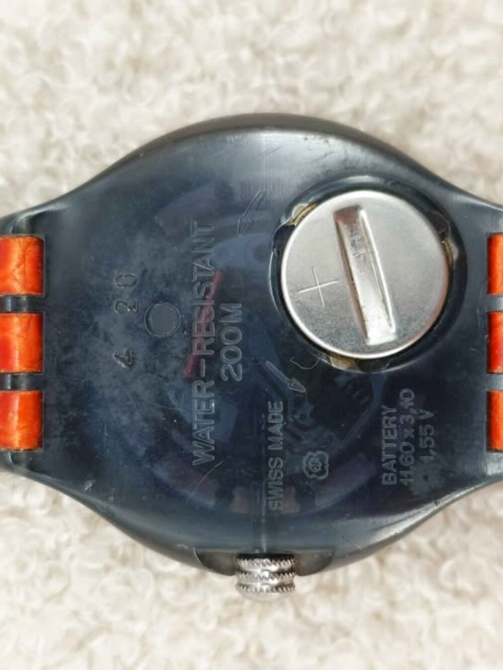 Swatch Men’s Watch Scuba Starflash SDM103 Vintage Diver 200M 38mm New Battery - Picture 6 of 8